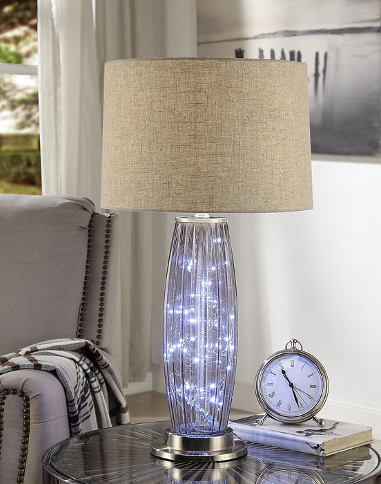 HYGGE CAVE | SAND NICKEL METAL TABLE LAMP