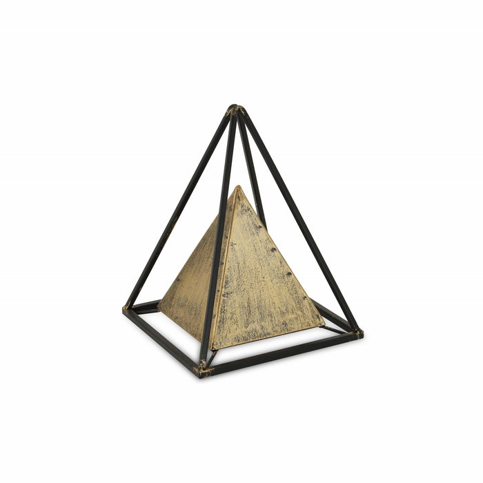 HYGGE CAVE | METAL TRIANGULAR DECORATIVE SCULPTURE