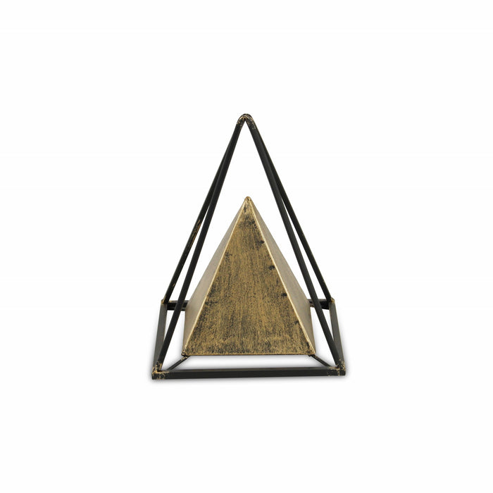 HYGGE CAVE | METAL TRIANGULAR DECORATIVE SCULPTURE