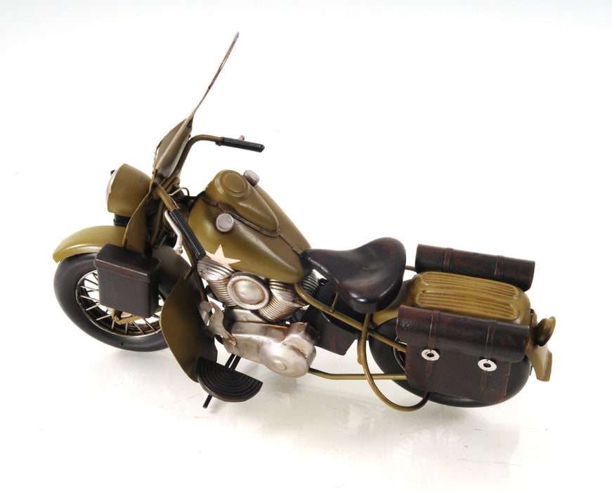 HYGGE CAVE | U.S. ARMY MOTORCYCLE SCULPTURE