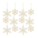 Glass Iridescent Snowflake Glass Ornament set - hygge cave