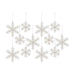 Glass Iridescent Snowflake Glass Ornament set - hygge cave