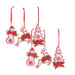 Delightful Santa, snowman and deer bell ornaments - hygge cave