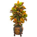 HYGGE CAVE | CROTON ARTIFICIAL PLANT IN DECORATIVE PLANTER