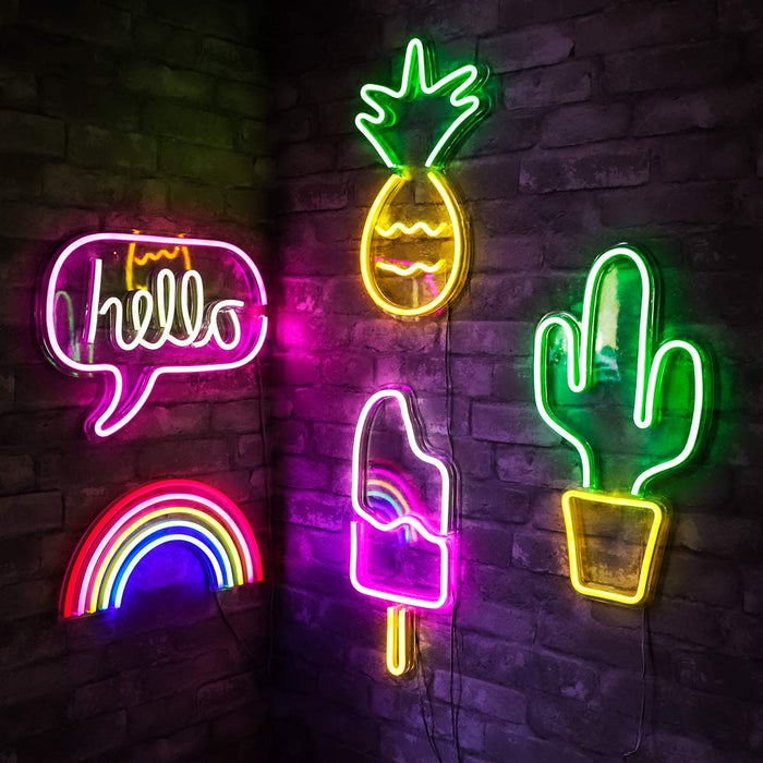 Led Neon Light Colorful Rainbow Neon Sign For Room Home Party Wedding  Decoration Xmas Gift Neon Lamp